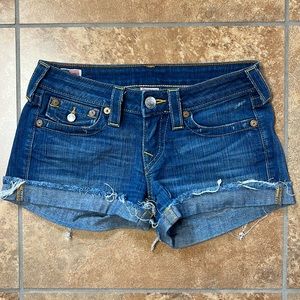 True Religion denim shorts